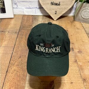 King Ranch Hat Cap Strap Back Green Cotton Kingsville Texas
Pre owned condition